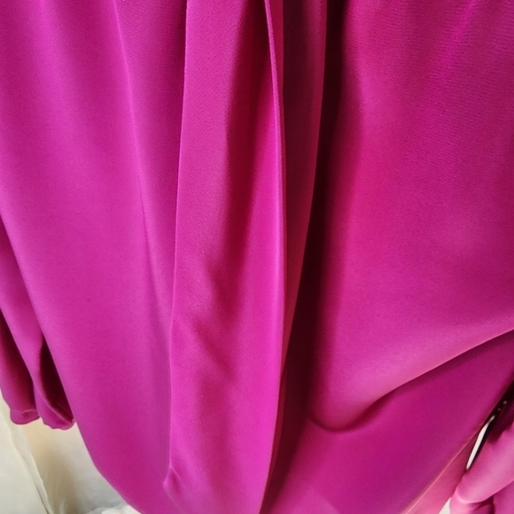 Sportscraft top fuschia pink long sleeve blouse size 10 - Picture 5 of 12